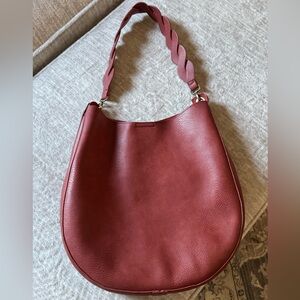 NWOT Anthropologie Rust Colored Hobo Bag with Pouch